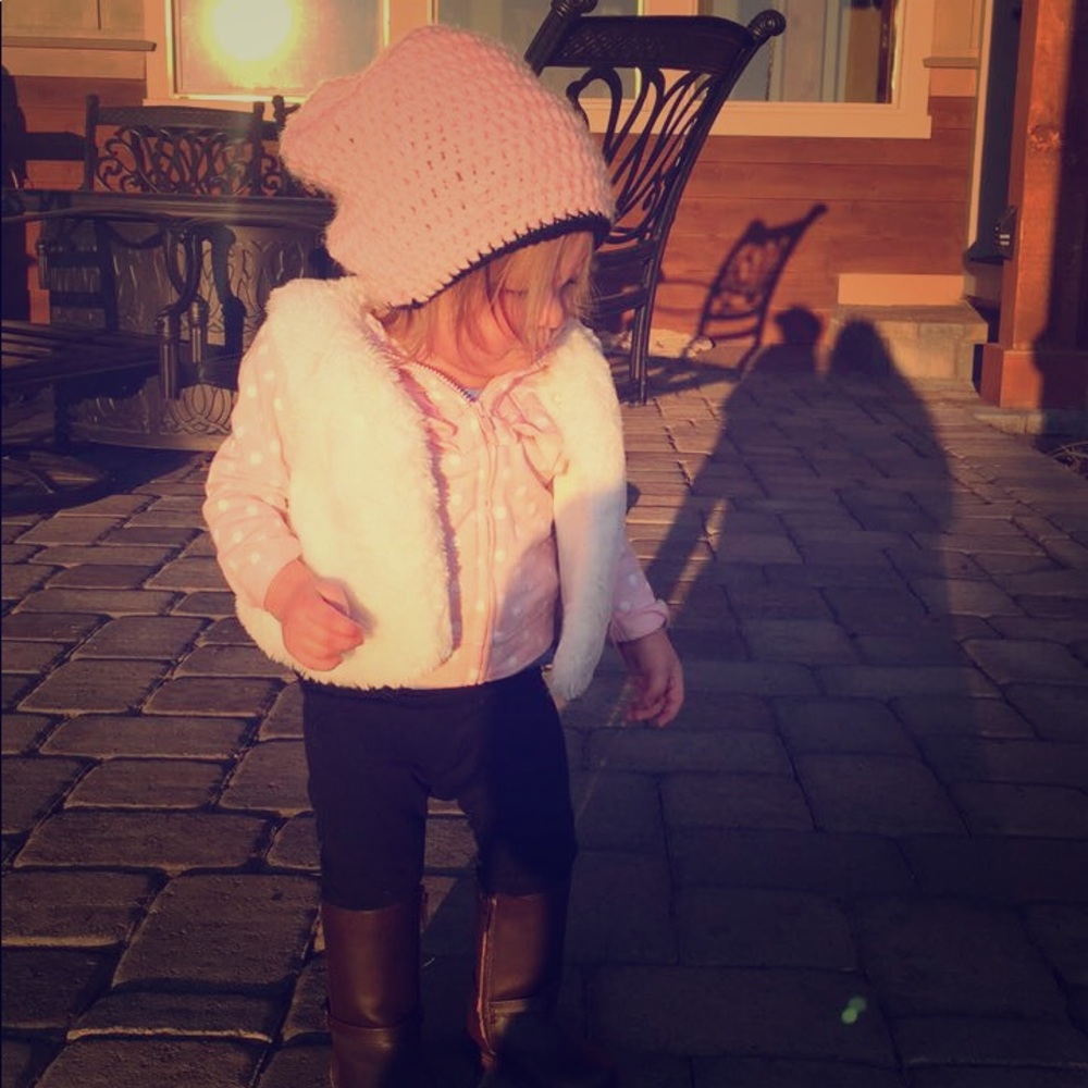 Pink Beanies sizes infant—->teen